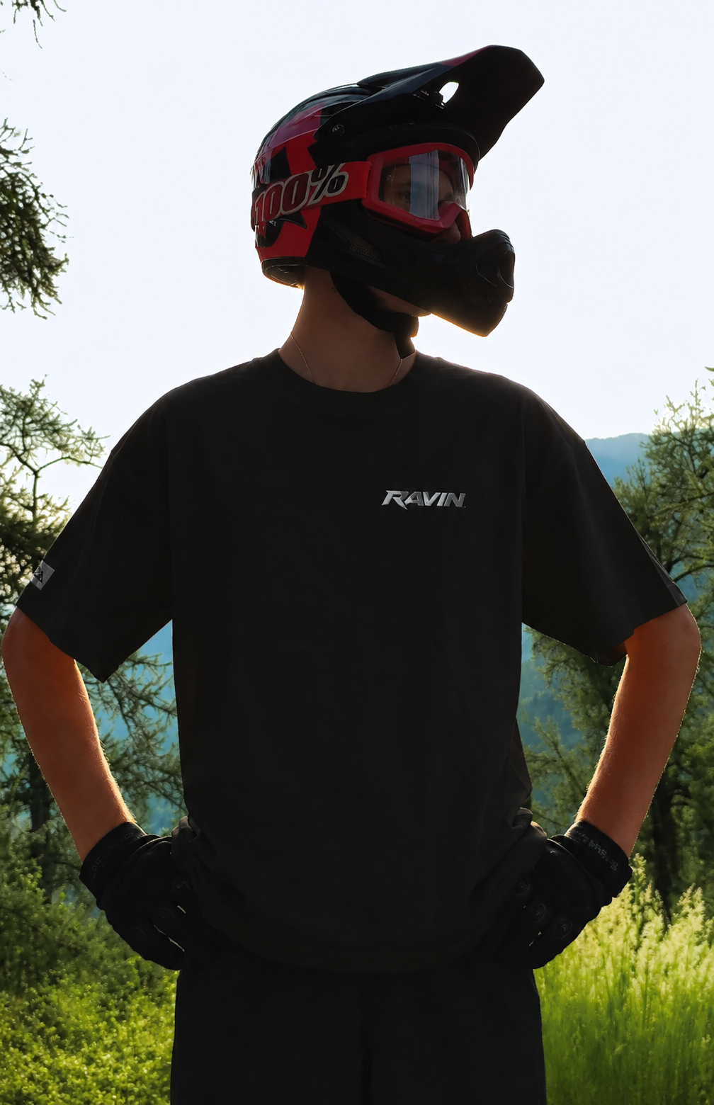 Oversized T-shirt for Freeride Black